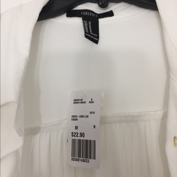 Forever 21 white dress/jacket/cover-up - Picture 3 of 3